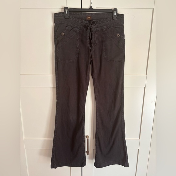 Citizens of Humanity COH Sunset Drawstring Wide Leg Flare Jeans Gray Size 29 - Picture 1 of 6